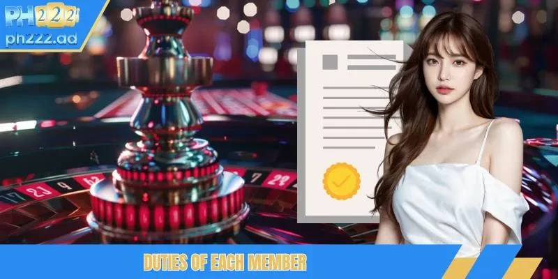 Duties of each member
