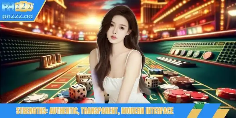 Strengths: authentic, transparent, modern interface